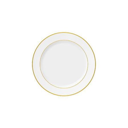 Imagem de Jogo de jantar em porcelana chá e café Germer Capri 42 peças friso dourado
