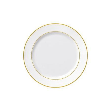 Imagem de Jogo de jantar em porcelana chá e café Germer Capri 42 peças friso dourado