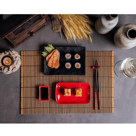 Jogo de Jantar Oriental Conjunto para Comida Japonesa 10 Peças para 2  Pessoas Nankin Vermelho - Haus Concept - Kit Comida Japonesa - Magazine  Luiza