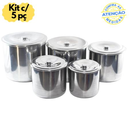 EQUIPAMENTO DE COZINHA-antigo jogo de latas em aluminio