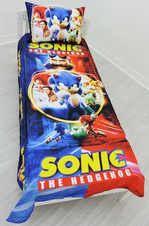 Imagem de Jogo De Lençol Cobre Leito E Fronha Infantil Sonic 1 ls-son1