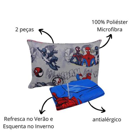 Jogo de Lençol Infantil Homem Aranha Simples Solteiro 2 Peças Spider Man  Textura Portallar - Jogo de Cama Infantil - Magazine Luiza