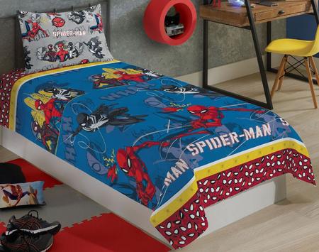 Imagem de Jogo de Lençol Infantil Spider Man Homem Aranha 2 peças Menino