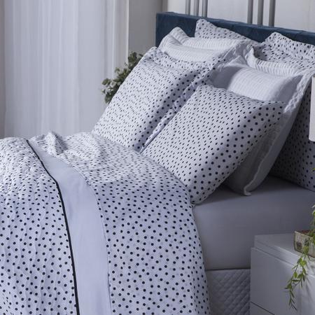 Imagem de Jogo De Lençol Roupa Cama Classic casal queen 4 Peças Algodao Estampado 160 fios