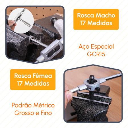 Jogo de macho e cossinete tarraxa kit 40 pc + pente de rosca, Magalu  Empresas