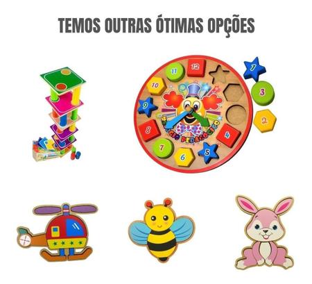 Brinquedo Educativo Jogo Pedagógico Sequência De Cores MDF - Maninho -  Brinquedos Educativos - Magazine Luiza
