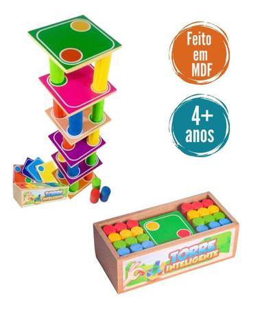 Brinquedo Educativo Jogo Pedagógico Sequência De Cores MDF - Maninho -  Brinquedos Educativos - Magazine Luiza