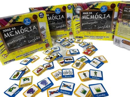 Jogo De Memória Aprender Inglês Figuras Idioma Educativo