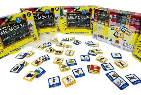 Jogo De Memória Aprender Inglês Figuras Idioma Educativo