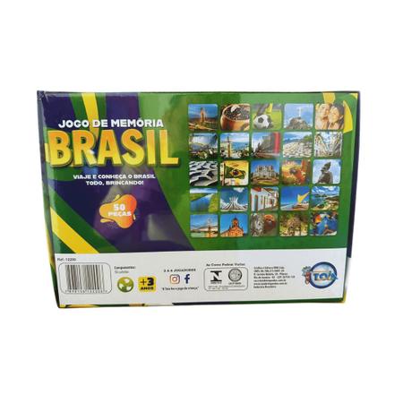 Imagem de Jogo De Memória Conhecendo o Brasil 50 Peças - Toia 12200