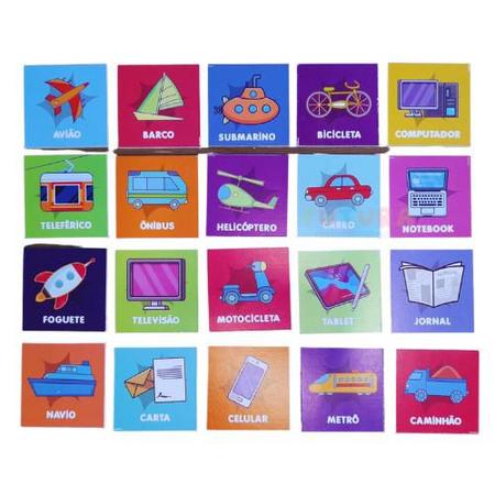 Jogo de Memoria Educativo Meios de Transporte e Comunicação - sonho de  criança - Jogos de Memória e Conhecimento - Magazine Luiza