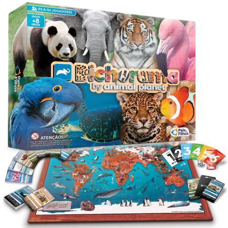 Brinquedo Jogo de Tabuleiro Bichorama animal planet Infantil Discovery -  Camilo's Variedades