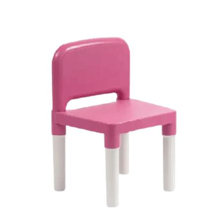 Imagem de Jogo De Mesa Com Cadeira Para Meninas De Plástico Infantil Rosa Para Atividades Styll