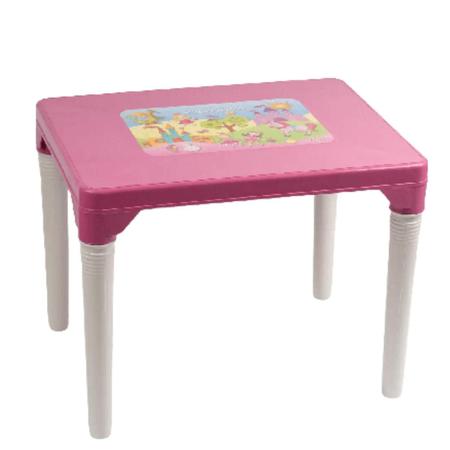 Imagem de Jogo De Mesa Com Cadeira Para Meninas De Plástico Infantil Rosa Para Atividades Styll