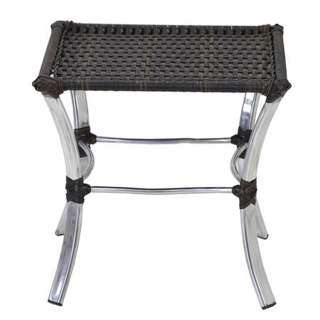 Jogo Cadeira de Jantar Em Alumínio e Fibra Estofado Impermeavel Turquia 6  unidades Tabaco - Zanutto - Mesa de Cozinha - Magazine Luiza