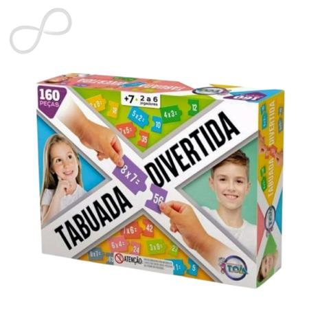 Aprendendo A Tabuada Jogo Educativo E Pedagógico Em Madeira no Shoptime