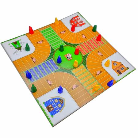 Jogo de bola de mesa de madeira, brinquedo de contas de equilíbrio de canto  arredondado liso firme e resistente para casa para festa infantil(Dinheiro  da fazenda) : : Brinquedos e Jogos