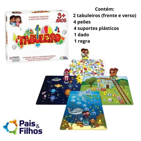 Jogo De Mesa Para Criança Meu Primeiro Tabuleiro Educativo - Pais e Filhos  - Jogos de Tabuleiro - Magazine Luiza