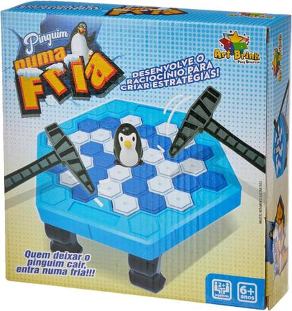 Brinquedo Jogo de Mesa Pinguim Equilibrista Empilhando Gelo