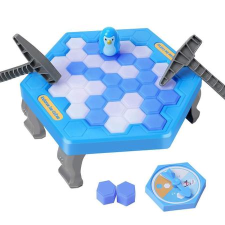 Jogo do Pinguim Numa Fria Quebra Gelo Com Picaretas Martelinho Bloquinhos  Jogos de Mesa Tabuleiro Brinquedo Infantil para criança