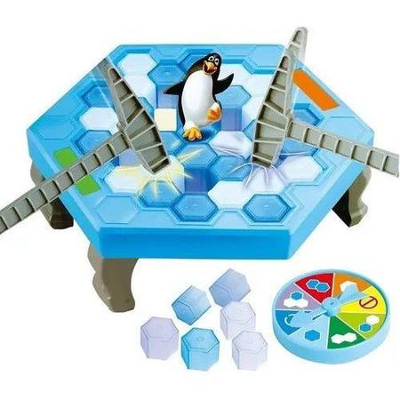 Atosa Jogo De Tabuleiro Interativo Conjunto De Pinguins Azul