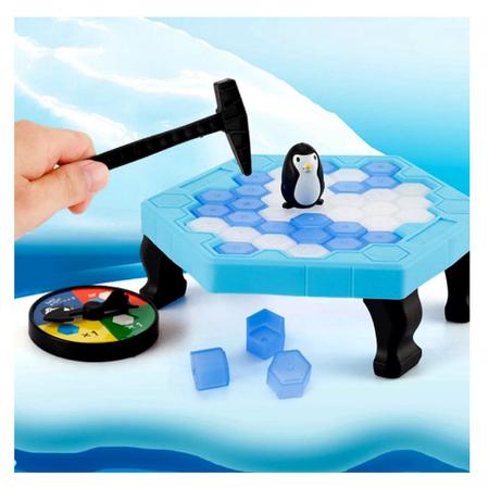 Brinquedo Jogo Mesa Pinguim Equilibrista Empilhando Gelo - Click