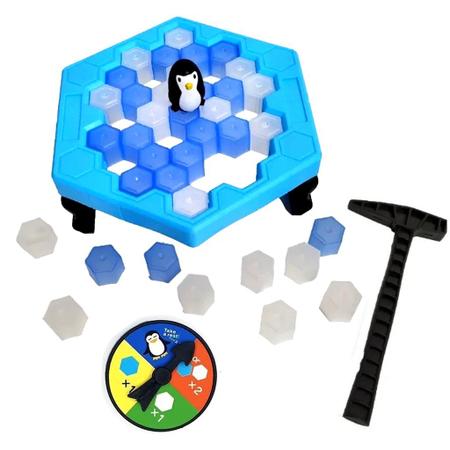 Brinquedo Jogo Mesa Pinguim Equilibrista Empilhando Gelo - Click