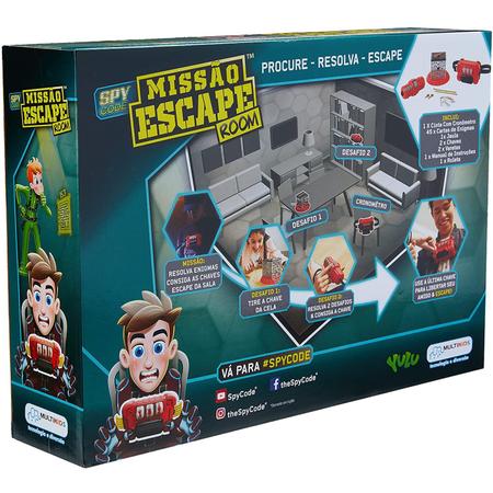 Jogo de Mesa Spy Code Missao Escape Room da MultiKids BR424 - Brinquedos de  Estratégia - Magazine Luiza