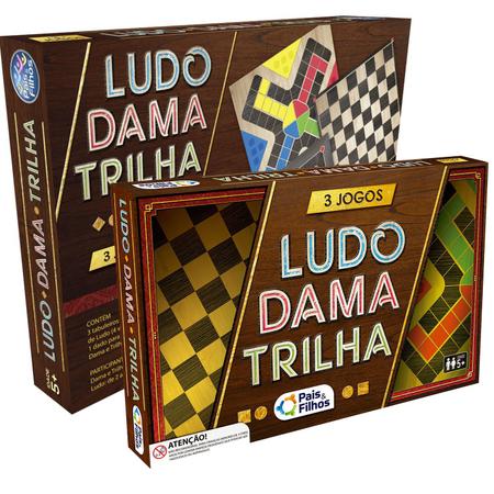 Damas e Trilha - Jogo de Tabuleiro - Ioiô de Pano Brinquedos