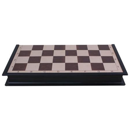 Jogo de mesa tabuleiro de xadrez magnetico 23,7x23,7cm dobrável