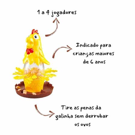 Jogo De Tabuleiro Infantil Quebra Ovos Da Galinha 841163 - Art Brink