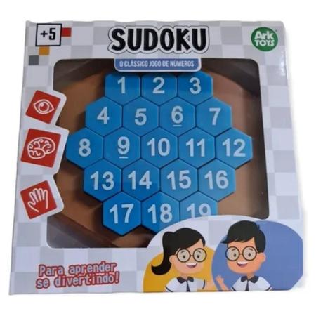 Jogo de números Mini Sudoku Aprendizagem - Ark Toys - Outros Jogos