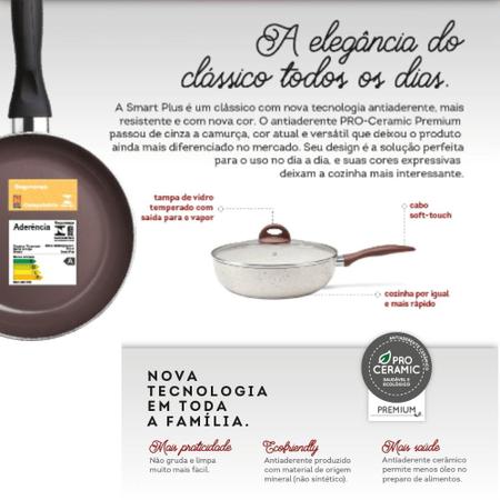 Imagem de Jogo de Panelas 6 Peças Ceramic Life Smart Plus Vanilla Brinox