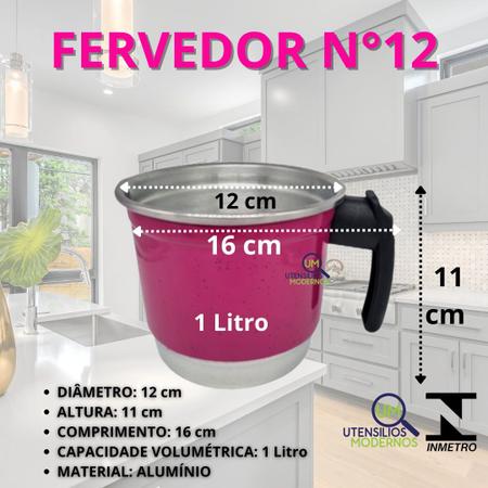 Imagem de Jogo de Panelas Aluminio Rosa Pink 5 pçs + Fervedor nº 12 1 L + Panela de Pressão Alegrete 4,5 litros + Kit 3 Espatulas