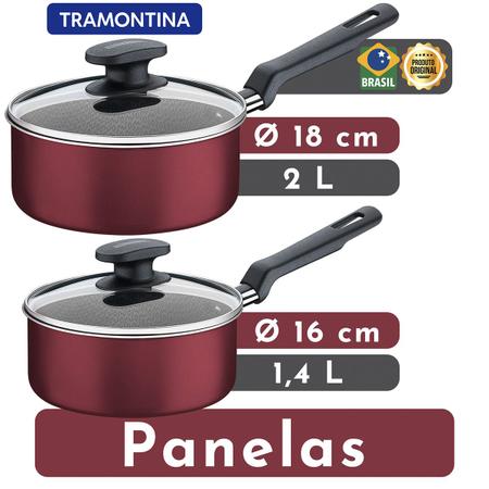 Jogo de Panelas Tramontina Alumínio 6 Pçs 20399/790 Tramontina nas