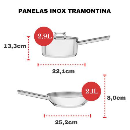 Panela de Pressão para Fogão de Indução 4,5L Inox Tramontina - Panela de  Pressão - Magazine Luiza