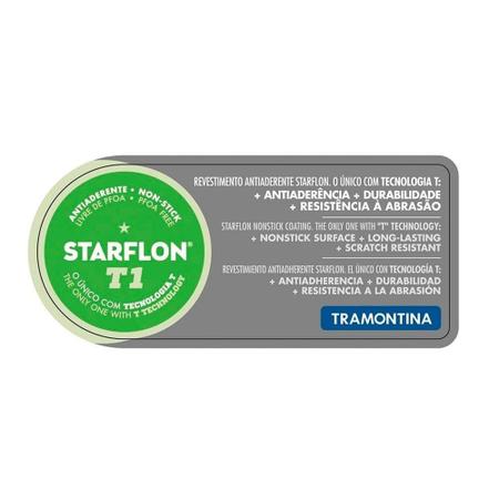 Jogo De Panela Tramontina Turim Antiaderente Starflon 10 Pçs