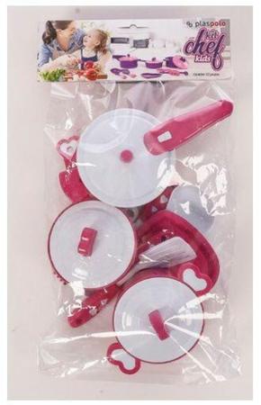 Imagem de Jogo de panelinha Kit Chef Kids  - Plaspolo