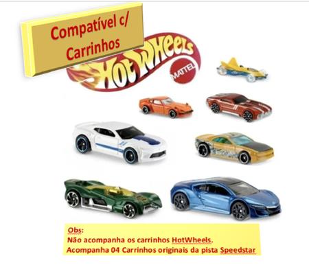 Pista Speedster Pit Stop Com Looping E Carrinho Polibrinq