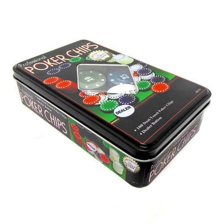 Jogo de Poker Kit Profissional Estojo em Metal com 100 Fichas Unidade -  Rocie/ WX Gift - Grupo Rocie - Jogo de Poker - Magazine Luiza