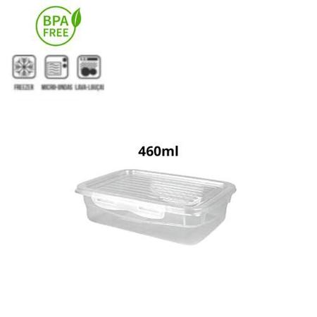 Imagem de Jogo de Potes Kit 20 Pote Hermetico Alimentos Marmita Fit Reutilizável c/ Travas Microondas Freezer