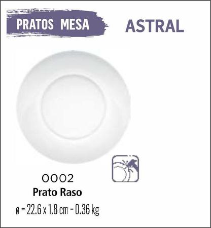 Imagem de Jogo De Prato Astral 06 Pratos Rasos - Vidro 23Cm