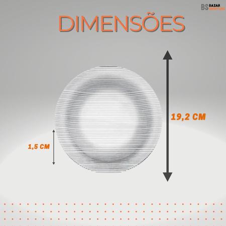 Imagem de Jogo de Prato de Sobremesa Vidro Diamante Duralex Kit 6 uni
