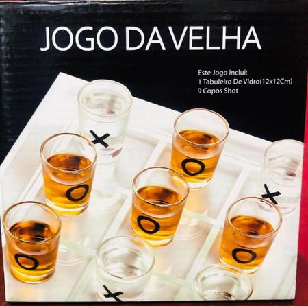 Jogo Da Velha Copos Drink Shot Dose Game Vira Vira Bebidas - clink - Jogo  de Roleta Shot - Magazine Luiza