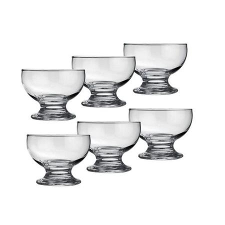 Imagem de Jogo de Sobremesa com 6 Taças de Vidro e 6 Colheres de Inox