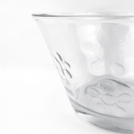 Imagem de Jogo de sobremesa vidro 330ml com  3 peças perfeito para doces em geral resistente