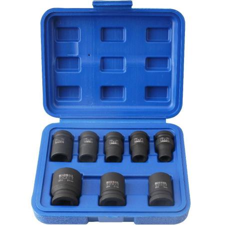 Jogo De Soquete Impacto 1/2 8 Pcs Riosul Tools R010270 Imagem de Jogo De Soquete Impacto 1/2 8 Pcs Riosul Tools R010270