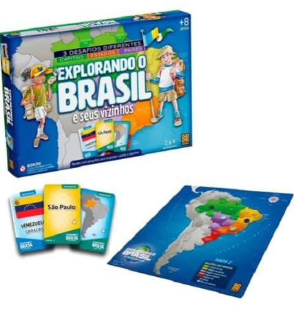 Jogo Explorando o Brasil - Loja Grow