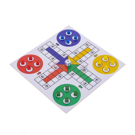 Jogo 5 Em 1 Tabuleiro Xadrez Dama Trilha Ludo Jogo Da Velha