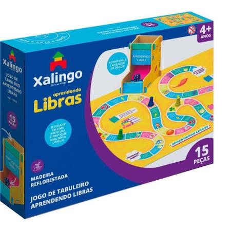 Jogo de Tabuleiro Aprendendo Libras Xalingo - xalingo